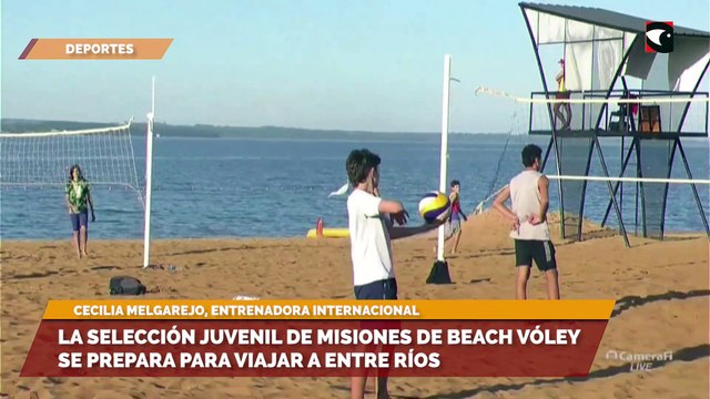 La selección juvenil de Misiones de Beach Vóley se prepara para viajar a Entre Ríos