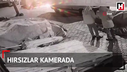 Kadın elbiseli hırsızlar market soydu