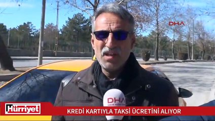 Taksi ücretine kredi kartıyla ödeme sistemi getiren Elazığlı şoför...