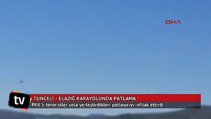 Tunceli-Elazığ karayolunda patlama