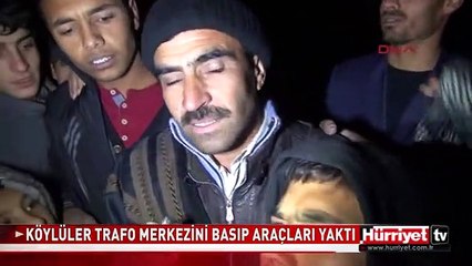 ŞANLIURFA'DA ELEKTİRİK KESİNTİSİ PROTESTOSU.TRAFO MERKEZİNİ BASTILAR