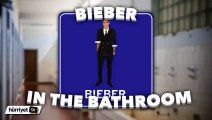 Justin Bieber ve Ellen'ın tuvalette basılma şakası