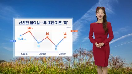 [날씨] 오늘 흐리고 선선...곳곳 밤까지 빗방울 / YTN