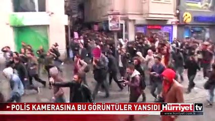 EMEK SİNEMASI ÖNÜNDE YAŞANANLAR POLİSİN DE KAMERASINDA