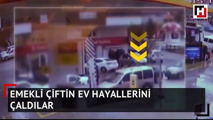 Emekli çiftin ev hayallerini çaldılar