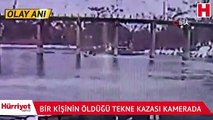 Keban Baraj Gölü'ndeki tekne kazası kamerada