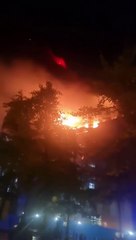 Leeds city centre fire rages at Leonardo Building