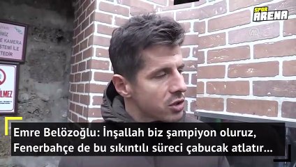 İnşallah biz şampiyon oluruz