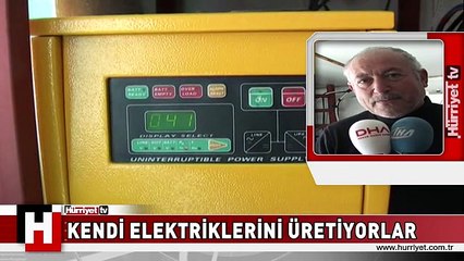 SORGUNLU İKİ GİRİŞİMCİ KENDİ ELEKTRİĞİNİ ÜRETİYOR