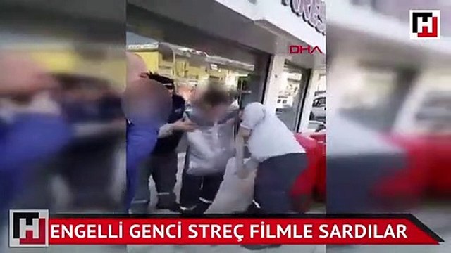 Engelli genci streç filmle sardılar