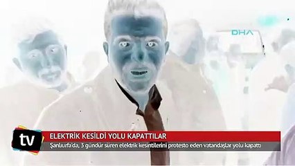 Şanlıurfa’da elektrik kesintisi yüzünden mahalleli yolu kapattı