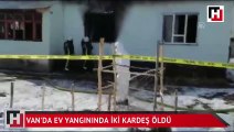 Ev yangınında iki kardeş öldü
