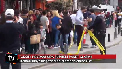 Taksim Meydanı'nda hareketli dakikalar