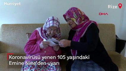105 yaşında koronayı yendi! 'Aklınızı başınıza alın'