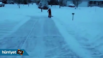 Kar temizlemeyi eğlenceli hale getirmek