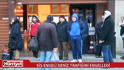 Deniz trafiğine sis engeli devam ediyor