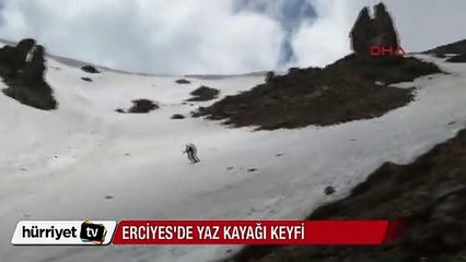 Erciyes'de Haziran ayında kayak keyfi