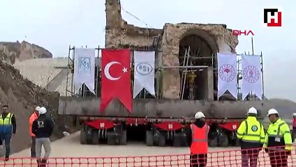 Ilısu Barajı altında kalacak olan Hasankeyf'te Er Rızık Camii taşınıyor