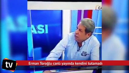 Erman Toroğlu canlı yayında kendini tutamadı