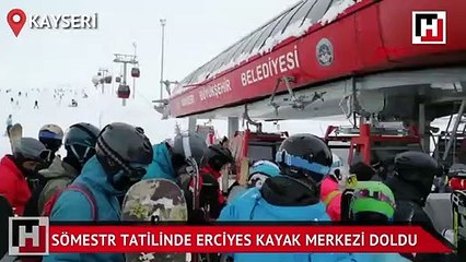 Kayseri 'Sömestir boyunca Erciyes'e gelen misafir sayısı 500 bini geçti'