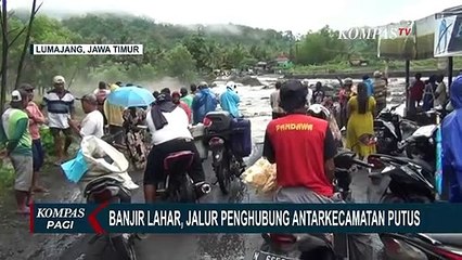 Kawasan Puncak Gunung Semeru Diguyur Hujan, Banjir Lahar Menutup Jembatan Antar Dua Kecamatan!
