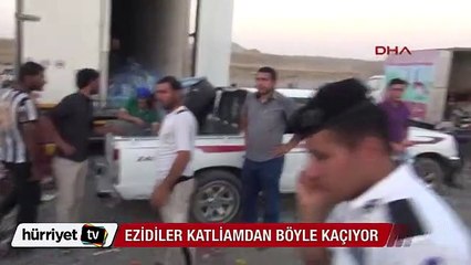 Ezidiler katliamdan böyle kaçıyor