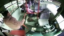 Otobüs şoförü kalp krizi geçiren yolcuyu kurtardı
