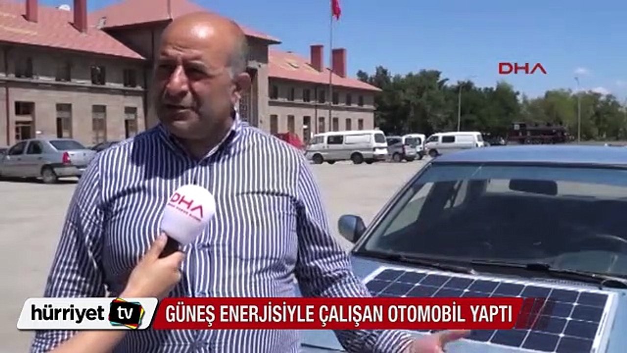 Erzurumlu mucit güneş enerjisiyle çalışan otomobil yaptı