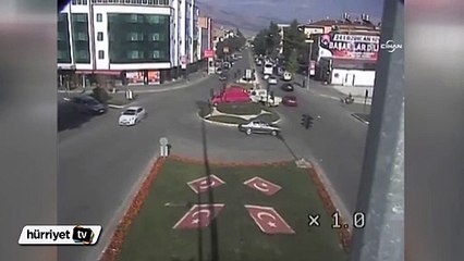 Erzincan'daki kazalar Mobese'de