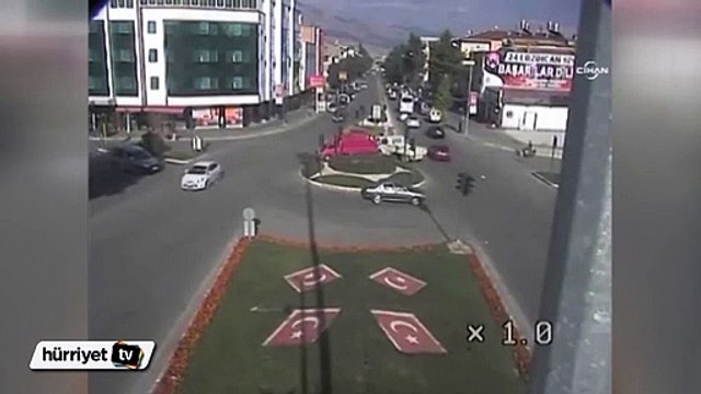 Erzincan'daki kazalar Mobese'de