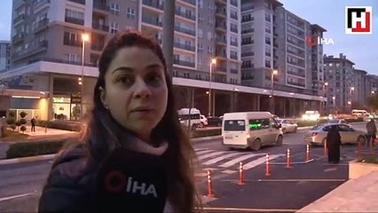 Esenyurt'ta kadın sürücünün kontrolünden çıkan araç karşı yola böyle fırladı