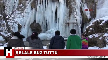 ŞELALE DONDU, ORTAYA BU GÖRÜNTÜLER ÇIKTI