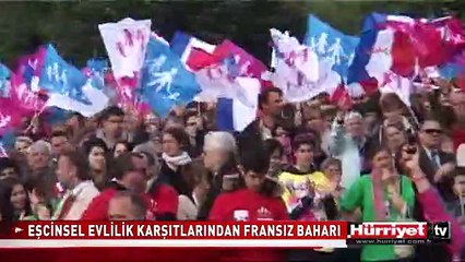 EŞCİNSEL EVLİLİK KARŞITLARINDAN FRANSIZ BAHARI