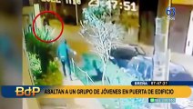 Breña: delincuentes armados asaltan a tres jóvenes en puerta de edificio