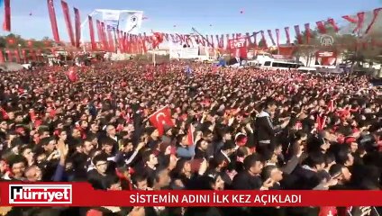Cumhurbaşkanı Erdoğan ilk kez sistem açıklamadı yaptı