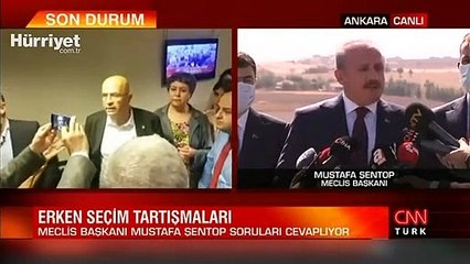 Son dakika... TBMM Başkanı Şentop'tan erken seçim açıklaması