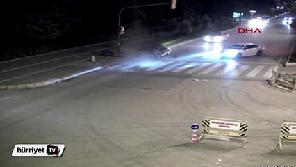 Eskişehir'deki kazalar MOBESE kameralarında