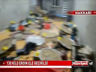 OPERASYON YAPILAN EVDEN 130 KİLO EROİN ÇIKTI