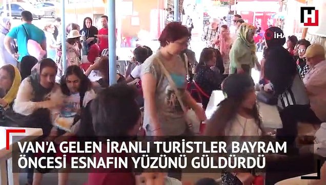 Van'a gelen İranlı turistler, bayram öncesi esnafın yüzünü güldürdü