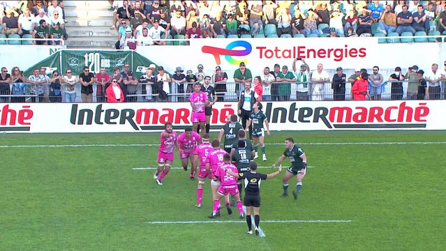 TOP 14 - Essai de JJ VAN DER MESCHT (SFP) - Section Paloise - Stade Français Paris - Saison 2022:2023