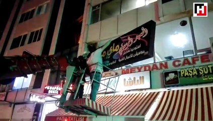 Esenyurt'ta Suriyeli esnafa Türkçe tabela uyarısı