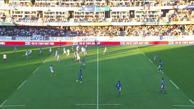 TOP 14 - Essai de Geoffrey PALIS (CO) - Castres Olympique - Aviron Bayonnais - Saison 2022:2023