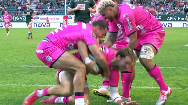 TOP 14 - Essai de Harry GLOVER 2 (SFP) - Section Paloise - Stade Français Paris - Saison 2022:2023