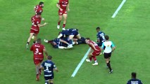 TOP 14 - Essai de Léo COLY (MHR) - Montpellier Hérault Rugby - LOU Rugby - Saison 2022/2023