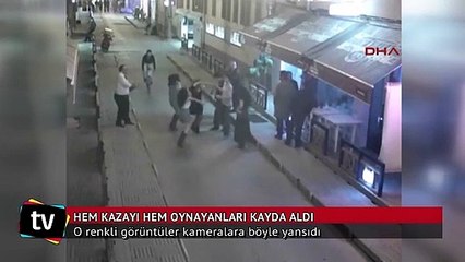 MOBESE hem kazayı hem oynayanları kayda aldı