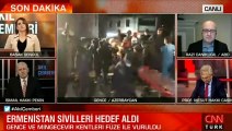 CNN Türk muhabirinin Gence'de zor anları! 'Cansız bedenine dokundum'