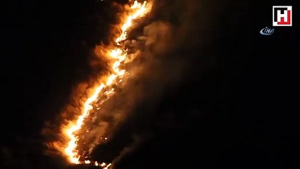 Atlama Kulelerinin bulunduğu alanda yangın