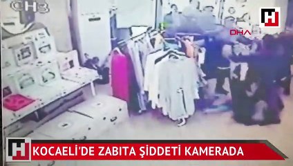 Zabıta şiddeti kamerada
