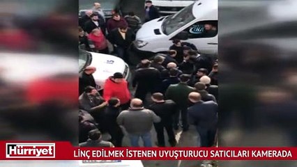 Esnaf, polise saldıran uyuşturucu satıcılarını böyle linç etmeye çalıştı