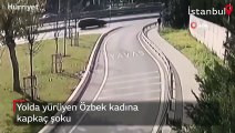 Yolda yürüyen Özbek kadına kapkaç şoku